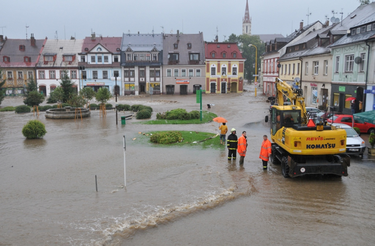 Povodeň v Chrastavě - dokončují se poslední dopravní stavby ve městě, kvůli nim objížďky